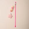 Stick Toy Elastic Rope Plush Ball Star Pendant Bite-resistant Comfortable Grip Relieve Boredom Handmade Kitten Teaser Wand Interactive Toy