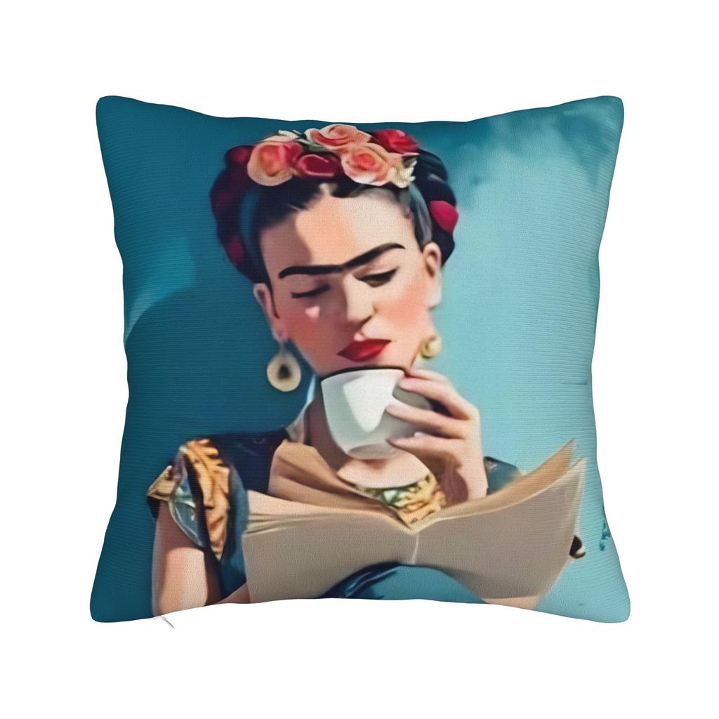 Pillow Case F-Fridas K-Kahlooo Soft Pillow Cover For Sofa Home Decoration Novelty Pillowcases