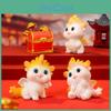 Charming Miniature Cute Little Dragon Figurine Desktop Resin Ornament With Chinese Style