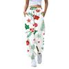 Women's Casual Fashion Christmas Printed Casual Sweatpants Elastic Waist Drawstring Pants
