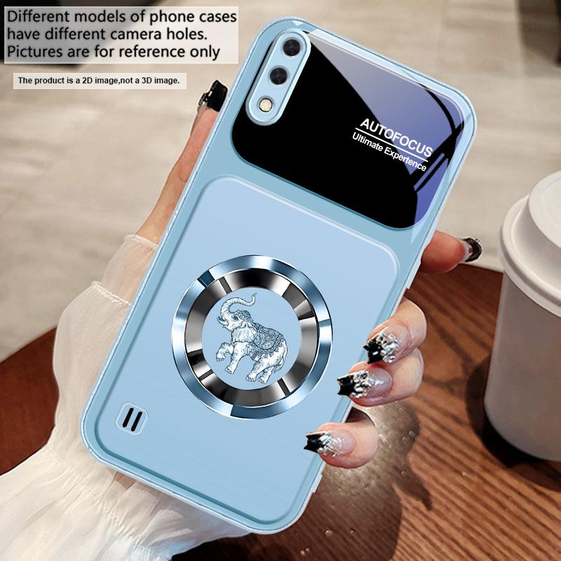 Elegant pink elephant For Samsung M02 12 Note 8 9 10 20 A 01 A02 A03 Core 04 05 06 10 12 13 14 15 A16 glass Ultra phone case