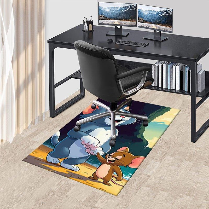 "Avventura di Tom & Jerry: Cover Custodia Telefono Personaggi Classici dei Cartoni Animati "Tappetino da Ufficio Decorazione per la Casa Regalo per Halloween e Natale LD142"