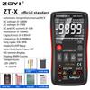 ZOYI Digital Multimeter ZT-X T-RMS Auto Range EBTN LCD Display DC/AC Voltmeter Ammeter Current Capacitor Ohm Temp Hz NCV Tester
