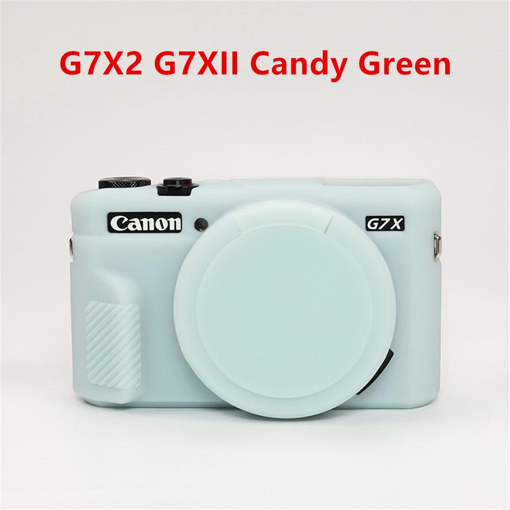 Soft Silicone Rubber Armor Camera Body Case For Canon G7X Mark II III G7XII G7X2 G7XIII G7X3 Shockproof Cover With Lens Cap