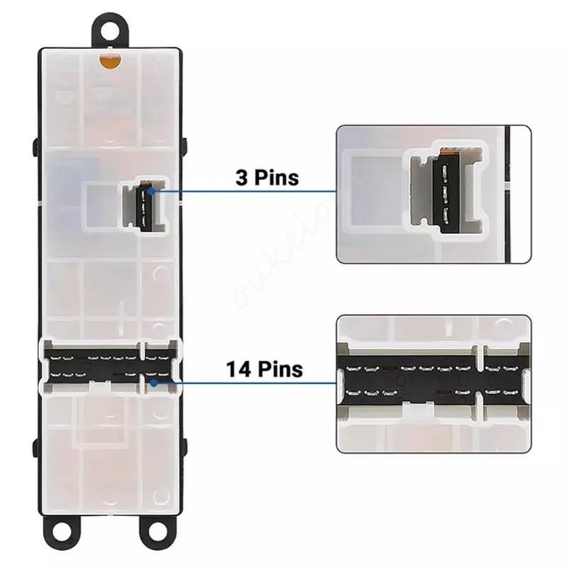 25401-ZP40B For Nissan Sentra 2.0L 2.5L Pathfinder 4.0L 5.6L X-Trail T31 Murano Z50 Front Left Power Master Door Window Switch