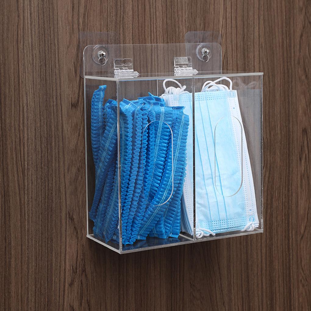 Acryl Gesichtsmasken- und Handschuhspender Aufbewahrungsbox Halter Für Labor Klares Acryl Einweg