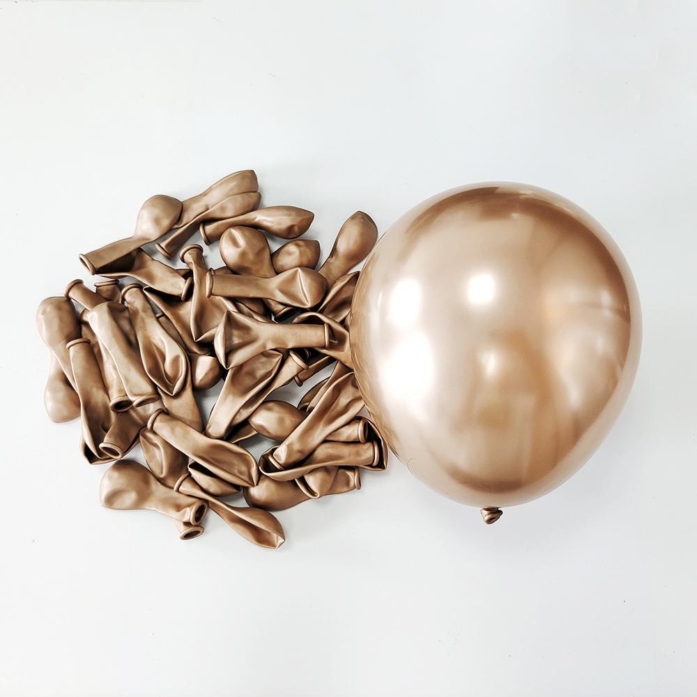 10 Zoll 50 Stück Latexballon Gold Silber Schwarz Rosa Xmax Ballon Hochzeit Alles Gute zum Geburtstag Metallisch Chrom Ballon Dekoration