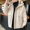Men's Down Jacket Men's Winter Thickened Warm Winter White Duck Down Hooded Plus Size Loose Cargo Jacket
