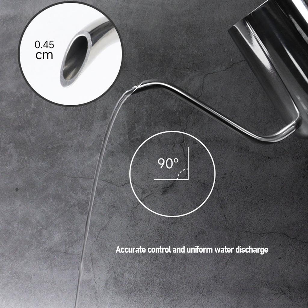 350ml Stainless Steel Pour Over Kettle Gooseneck Spout Coffee Tea Pot Long Narrow Drip Cup Camping Coffee Pot for Travel Outdoor