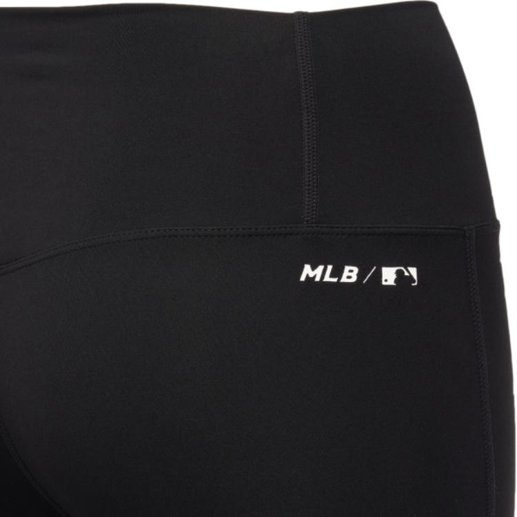 New MLB Mlb Base Logo Athletic Trousers Unisex Black 3FLGB022N-50BKS