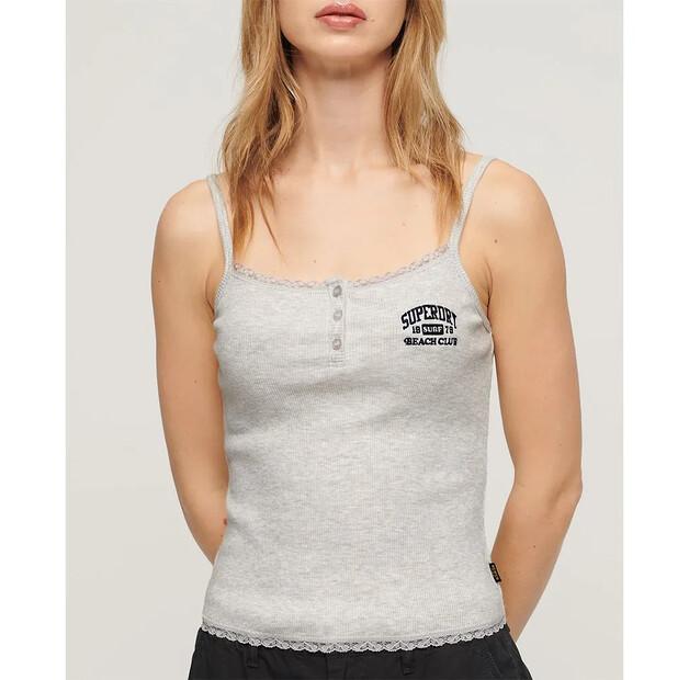 

Superdry Essential Button Down блузка без рукавов S-M