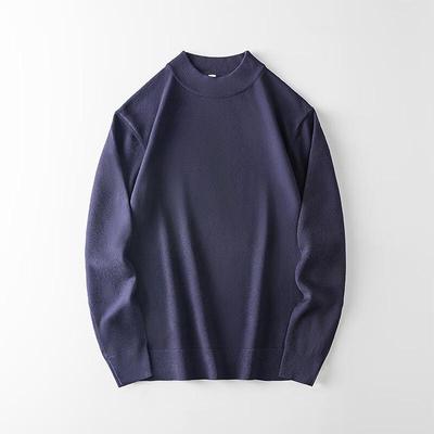 Yiliteng Men's Merino Blend Round Neck Sweater