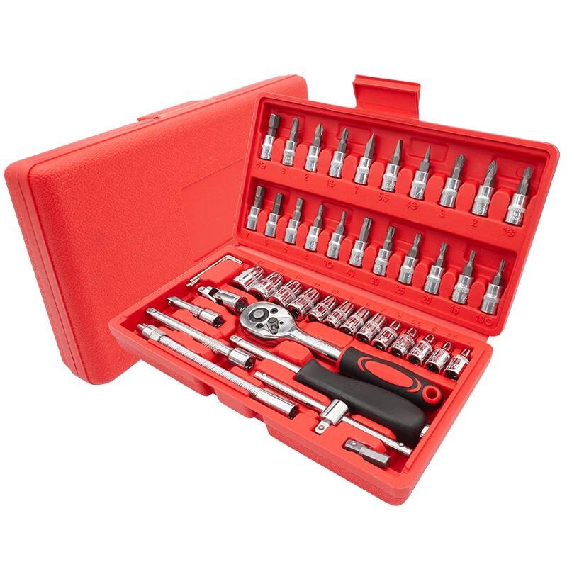 LETA 46-Piece Multifunctional Socket and Screwdriver Tool Set