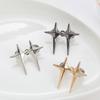 1 Pair Adjustable Waist Cinch Clips - Cross Star Seamless Pants Buckle Pins, Fashionable Star Design, No-Tightening Comfort for Daily & Special Events