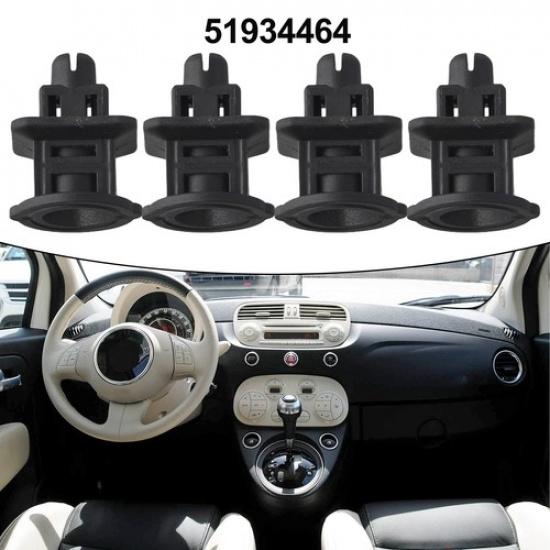 Retaining Clips For Fiat 500 & For Abarth Side Skirts Includes Four Pieces