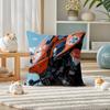 Mobile Suit Gundam Zeta Gundam Anime Plush Pillow Cover Soft Short Plush Cushion Cover For Sofa Bedroom Home Decor Gift