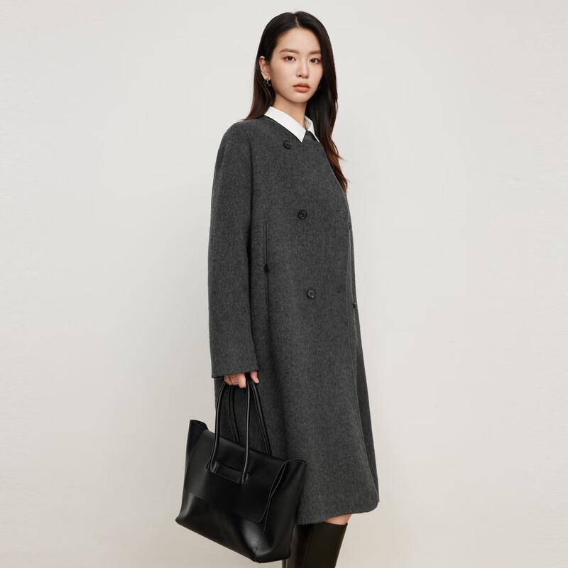 Elva' Island Women's Premium Double-Faced Wool Coat