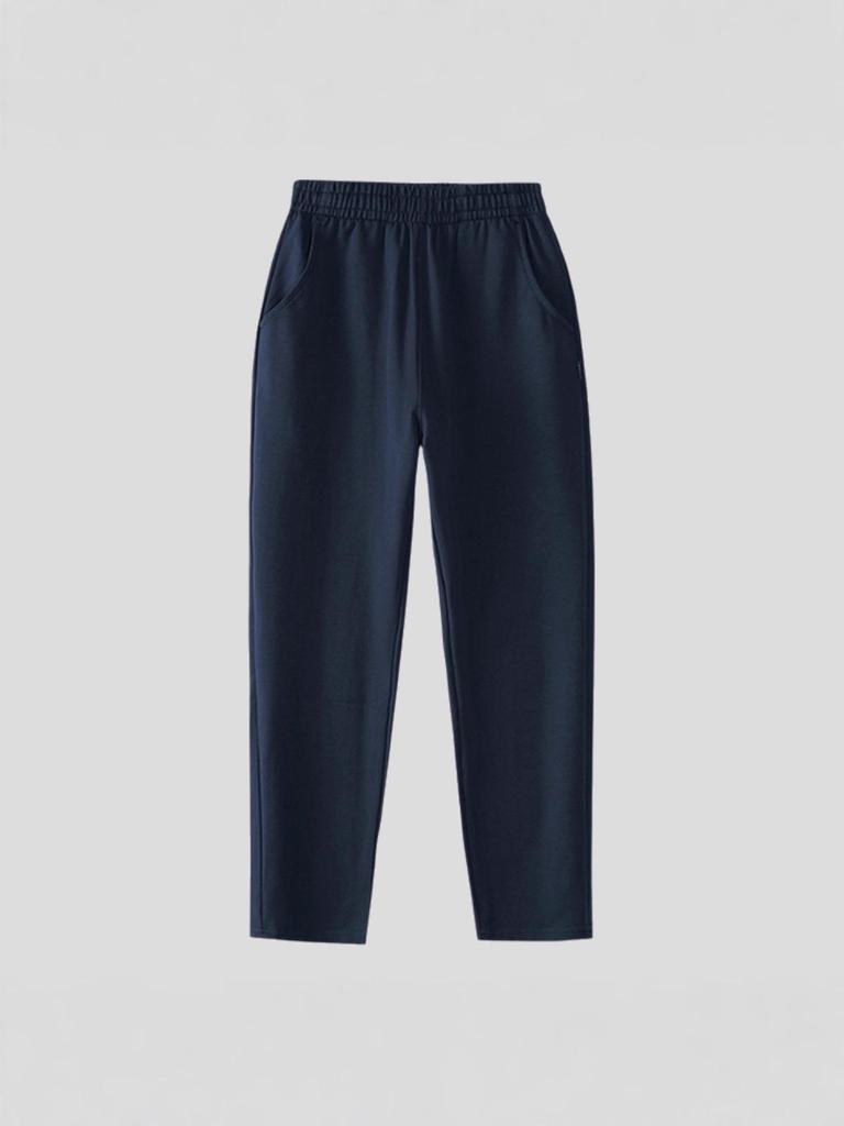 Kinder-verdickte Marineblau, Schwarz und Grau Sporthosen mit Bündchen - Unisex Schuluniform für Jungen und Mädchen (Frühling Herbst)