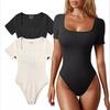 Square Neck Short Sleeve Bodysuit