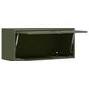 Wall Mounted Garage Cabinet with Gas Spring Door Olive Green