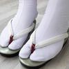 Fukusuke White Tabi Socks with 4 Kohaze Tabi Socks for Women [KYOETSU] Japanese-made (27.5)