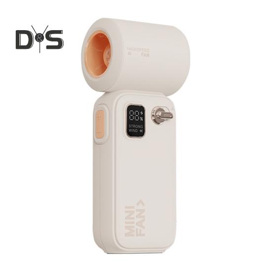 

Мини портативный ручной вентилятор 100 скоростей компактный дизайн перезаряжаемый цифровой дисплей высокоскоростной вентилятор персональный охладитель воздуха абрикосовый