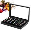 36 Slots Ring Storage Earrings Ring Display Window Empty Box Jewelry Organizer Holder