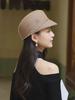 French Retro Wool Felt Women's Octagonal Hat for Autumn and Winter