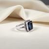 London Blue Topaz Gemstone Handmade 925 Sterling Silver Jewelry Partywear Ring For Love RR-74-12