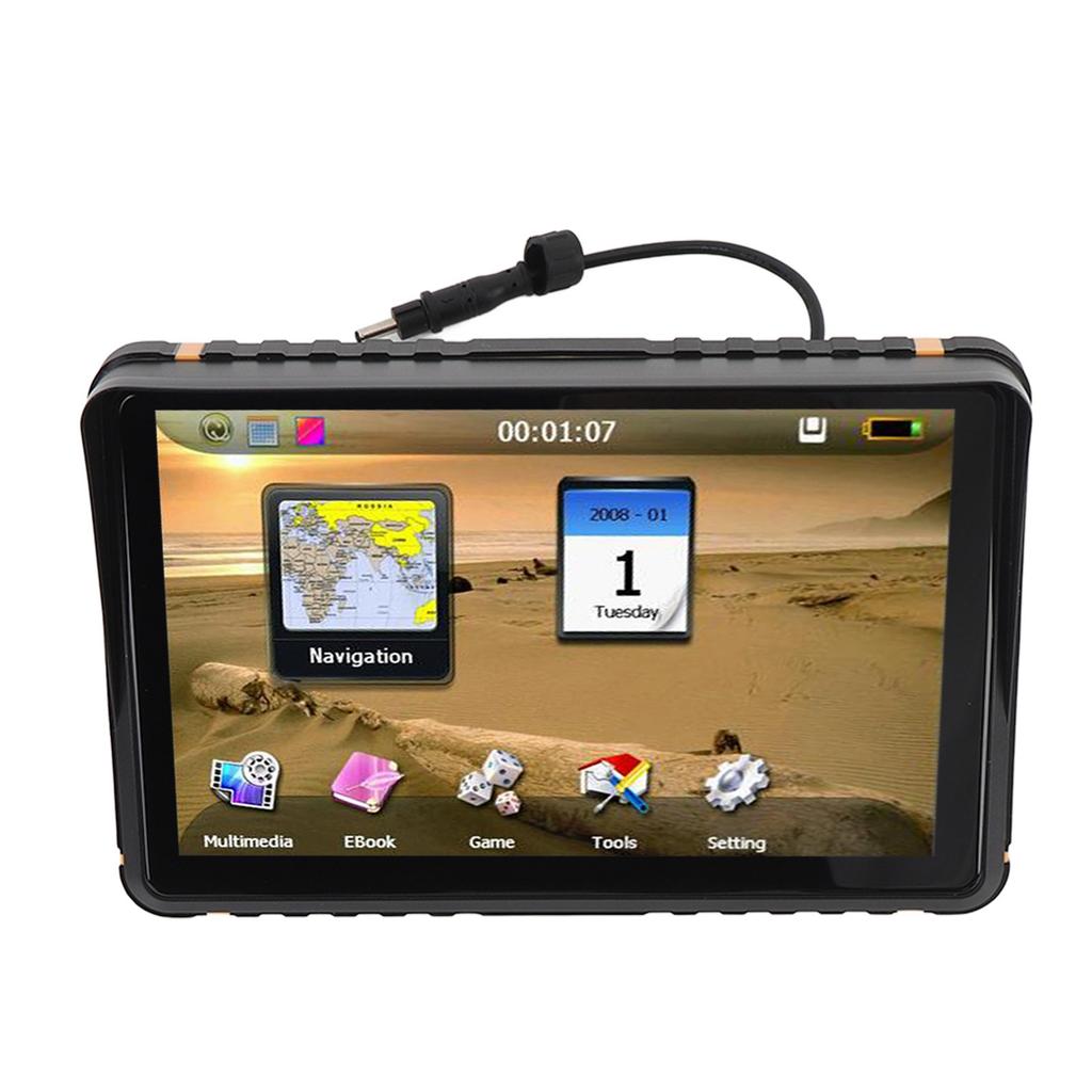 Motorrad GPS Navigator Routenplanung 256MB 16G 7 Zoll Touchscreen Wasserfestes GPS Navigationsgerät für Auto
