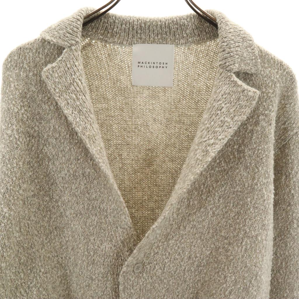 MACKINTOSH PHILOSOPHY Long sleeve knit cardigan 42 gray Men's Used