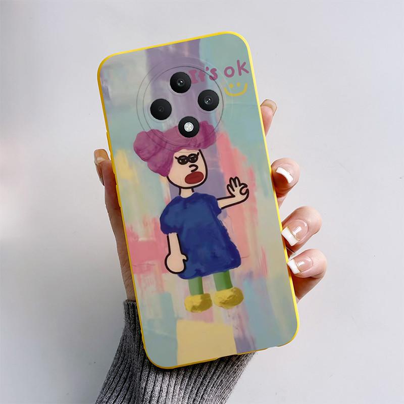 For OPPO Reno12 F Case OPPO Reno 12 F FS 5G Cover Cute Cat Cartoon Soft Silicone Bumper Protective Phone Cases On Reno 12F Funda
