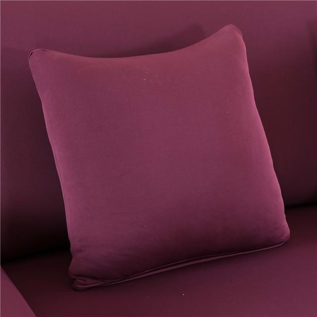 45x45cm Solid Color Elastic Pillow Case Cushion Cover Home Use Decoration Accessories Durable Durable Useful Useful