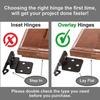 Combined Smooth Automatic Shut Cabinet Link Solid Metal Construction Concealed Mount Entry Link for Modern Entry Plates