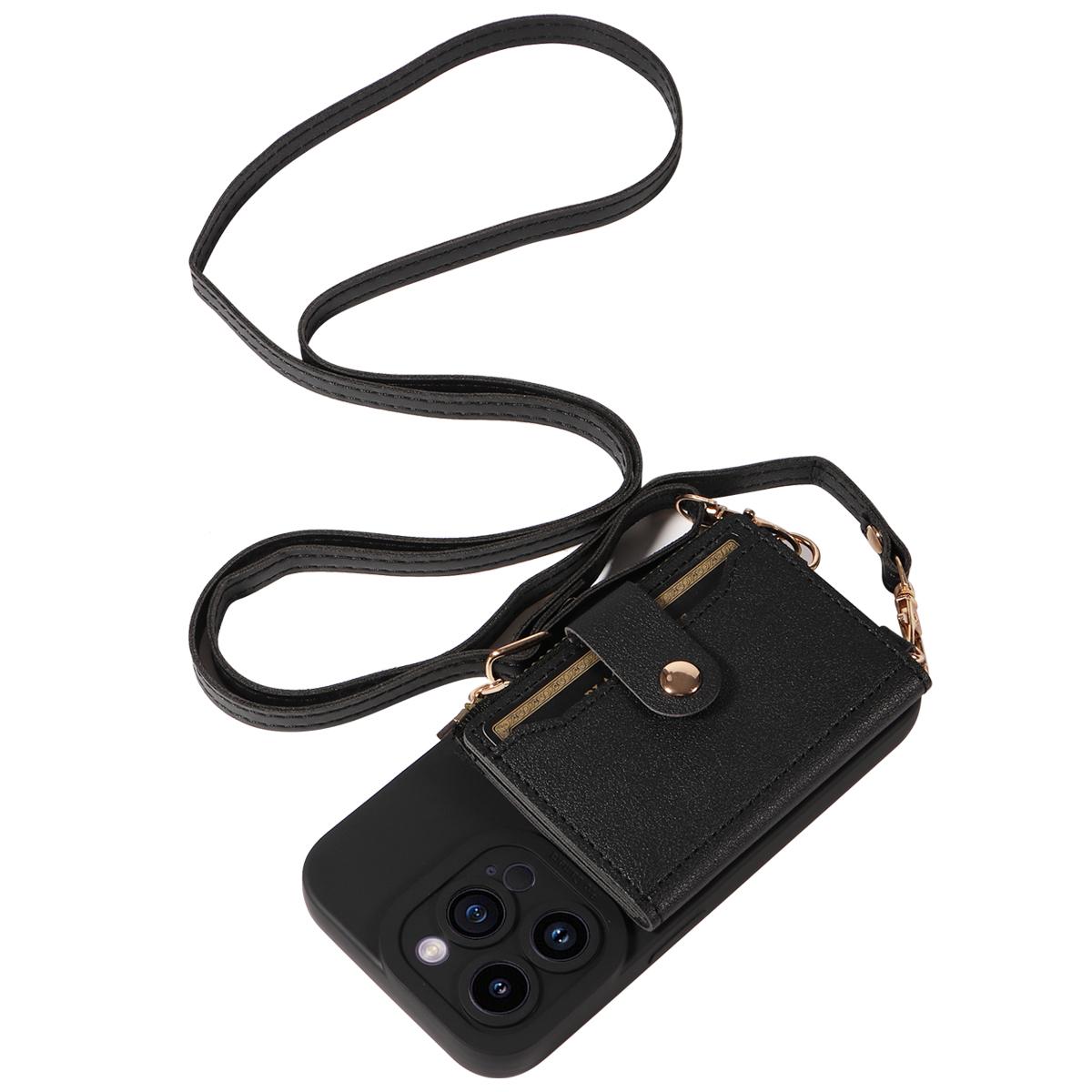 

Faux Leather Phone Case for Samsung S26ultra S26Pro S26plus A56 A36 A06 A05 with Lanyard, Stand, Mirror & Card Holder Shockproof Samsung Galaxy M36 чёрный