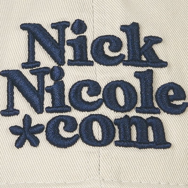NICK&NICOLE NN DOTCOM SIGNATURE BALL cap_BEIGE GRAY