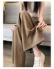 2026 Summer Women's High-Waist Korean Style Wide-Leg Slim Fit Cropped Suit Pants