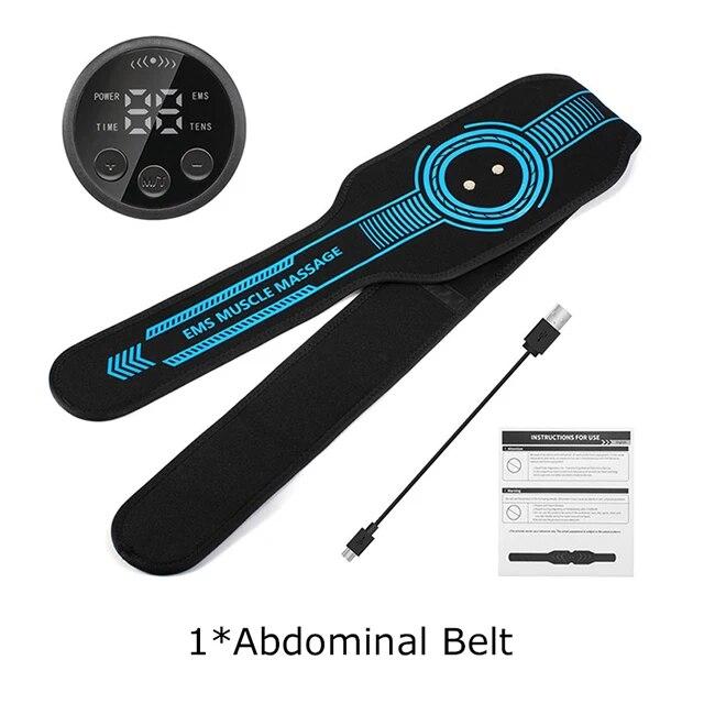 

EMS стимулятор мышц, тоник для живота, тонизирующий пояс, массажер для похудения тела, живота, талии, спины, рук, ног, фитнес-массажа, зарядка через USB 1Abdominal Belt