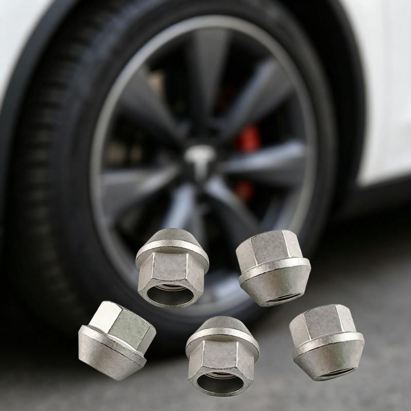 Steel M14x1 5 Threaded Lug Nuts Replacement Wheel Tire Nut for Stable Tire Mounting Open End Wheel Nuts Enduring