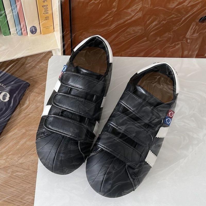 

Autumn shell head thick-soled Velcro women s new height-increasing versatile sports and leisure big head shoes 40 чёрный