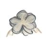 Mesh camellia hair accessories sweet flower grab clip ponytail clip non-slip shark clip premium hairpin headgear