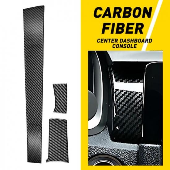 For Honda Civic 2016- Carbon Fiber Front Center Dashboard Console Panel Trim