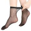 Women Breathable Socks Sexy Black Skin Dot Pattern Socks for Girls Fashion Summer Cool High Stretch Lace Short Sock