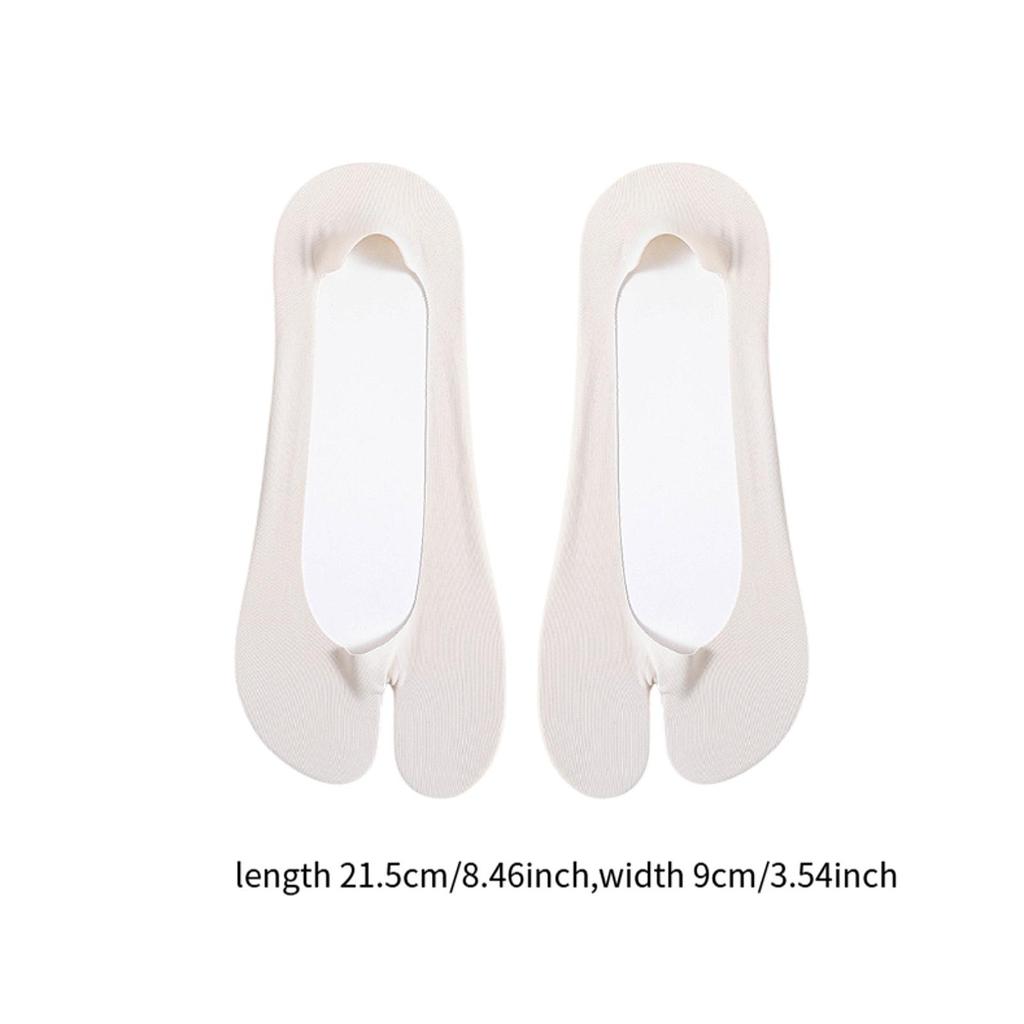 2 Toe Socks Invisible Boat Socks Thin Low Cut Sock for Sports Casual Ladies Invisible 2 Toe Socks Low Cut Socks Anti Slip