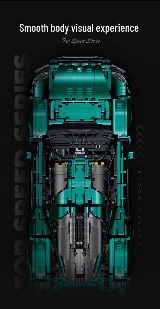 Gu Li 10621 Alfa Romeo 1:8 Challenging Sports Car Building Blocks Model