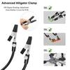 NEWACALOX Magnetic Flexible Welding Third Hand Heat Gun Holder with 3X LED Magnifier for PCB Repair Helping Rework Station