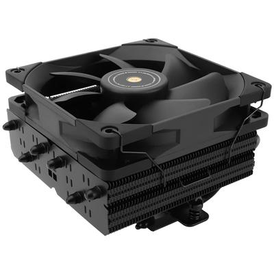 Thermalright Black CPU Air Mm CPU Cooler with PWM Silent V AGHP Applicable To PC Cooler SI-100 Cooler, 6×6 Heatpipe, TL-E12B Fan, S-FDB 2.0 Bearing,