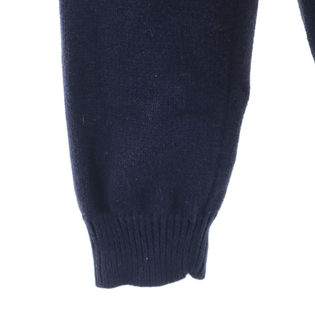 LAUREN RALPH LAUREN Long sleeve Shawl collar sweater M Navy knit Women Used