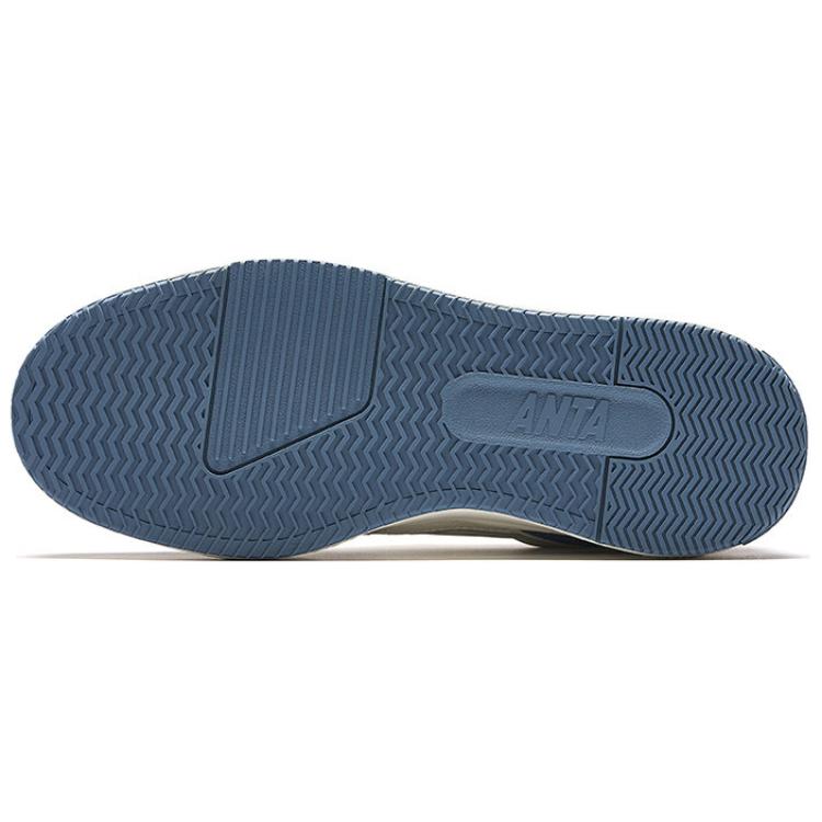 Anta Strapazierfähige Low-Top Skate-Schuhe Herren Sneaker Blau Weiß 112438024-5