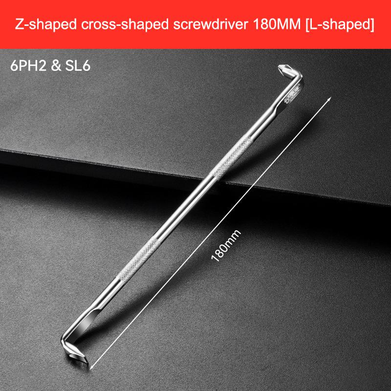 L/S-Shaped Double Head Screwdriver, High Torque Mini Small Cross Screwdriver, High Hardness Double Head Screwdriver